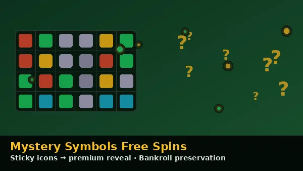 Beast Gains Mystery Symbols Free Spins — sticky mystery icons reveal as premium symbols